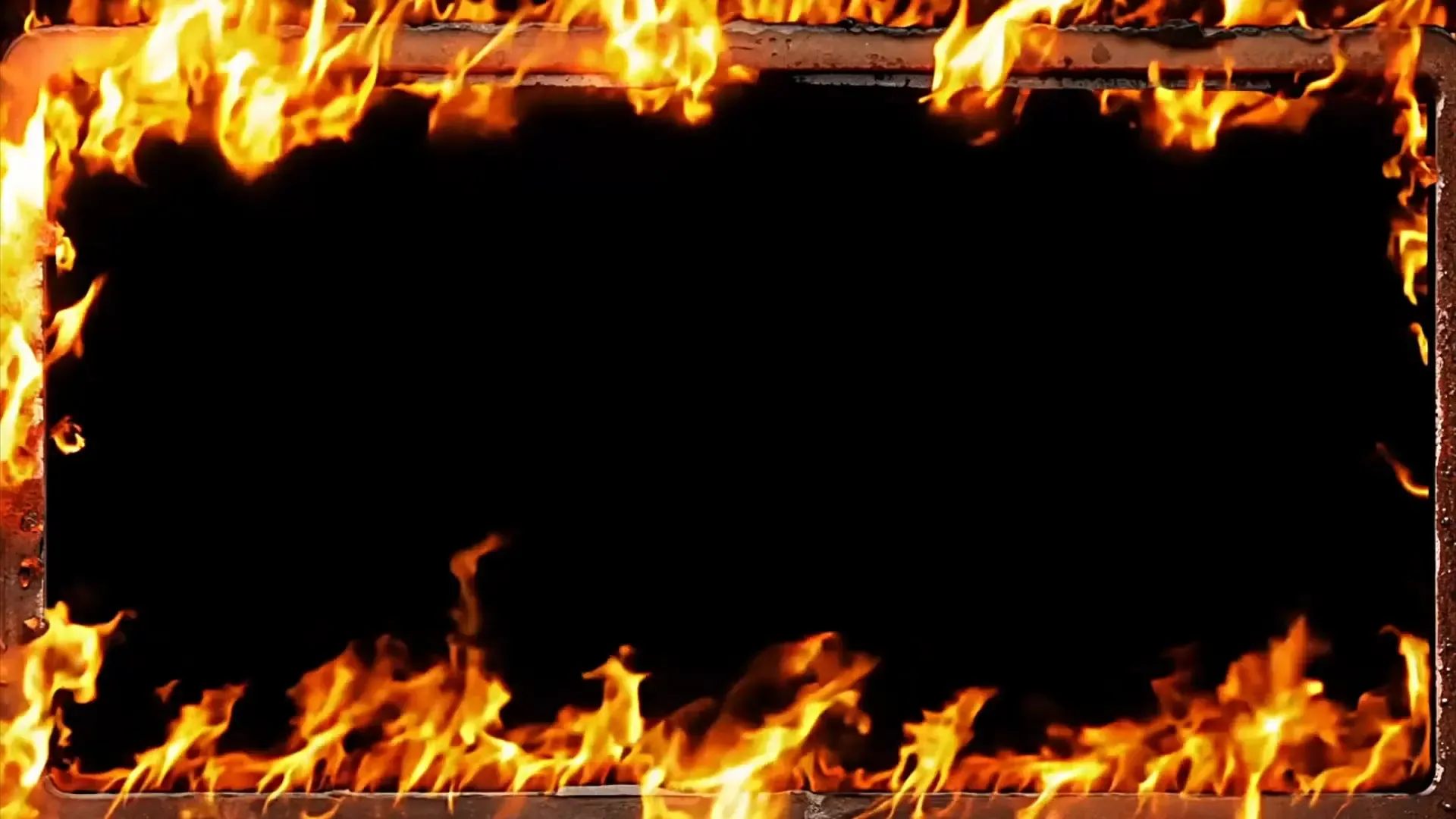 Blazing Fire Frame Overlay for Intense Logo Animations